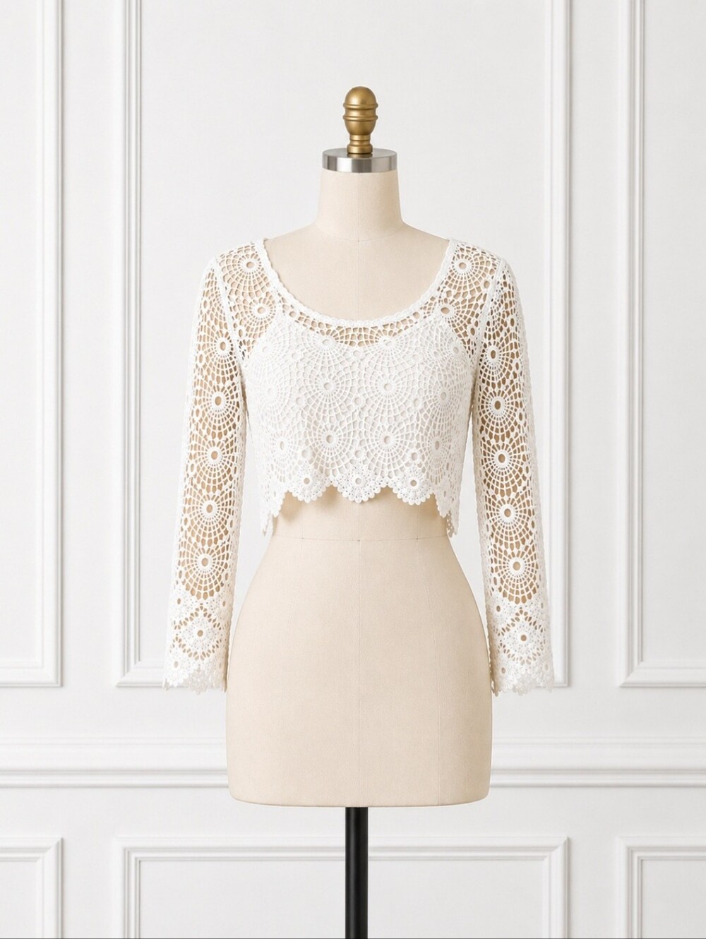 LoveShackFancy Daxi Crop Top